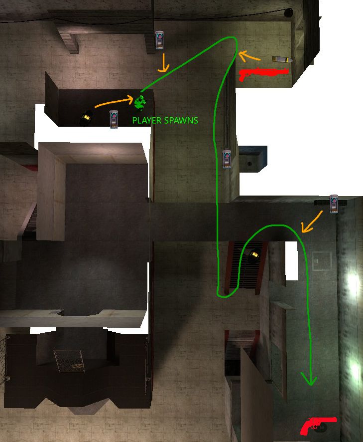 Item gathering routes